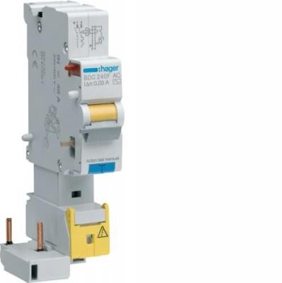 HAGER Bloc diff&eacute;rentiel 1P+N 25A 30mA AC (BDC225F)