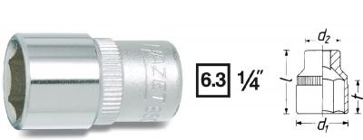 HAZET  850 ensemble d'embouts pour cl&eacute; &agrave; douille 6 pans 14&nbsp;mm