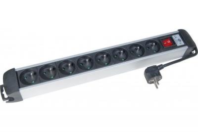 FROHLICH + WALTER exertis Connect - Coupe-circuit - 3680 Watt - entr&eacute;e : CEE 7/7 - connecteurs de sortie : 8 (8 x CEE 7/5) - 1.8 m cordon - noir 