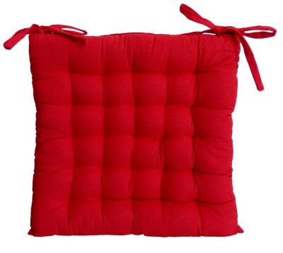  Galette de chaise 25 points 40x40x4 cm ROUGE 