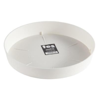 PLASTIKEN  Plateau 24 cm - Pour pot de fleurs 32 cm - Blanc