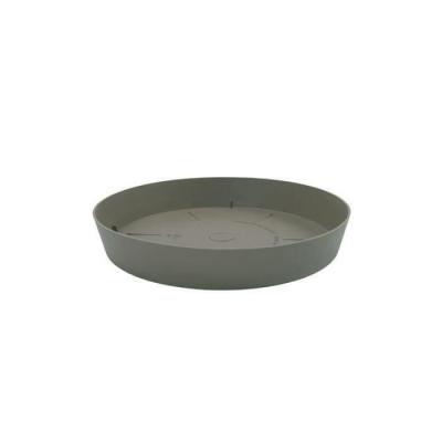  PLASTIKEN Plateau pour Pot &agrave; fleurs 20 Cm Collection TES- Taupe