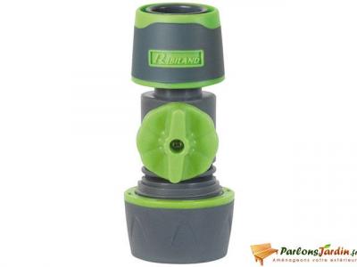 RIBILAND Raccord rapide universel avec robinet arret bi mati&egrave;re