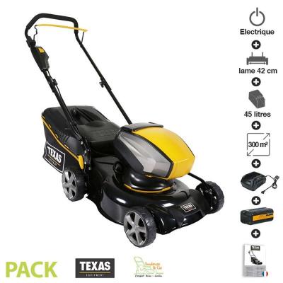 TEXAS Tondeuse &agrave; gazon &agrave; batterie 40v incluse coupe 42cm  Razor 4200 Li