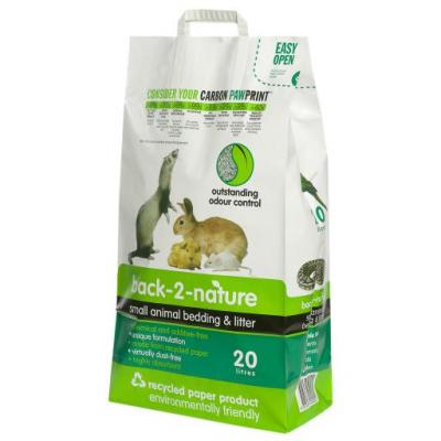 BACK2NATURE Liti&egrave;re Back-2-Nature Small pour petits animaux - 30 L