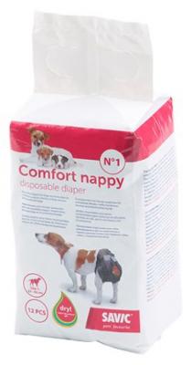 BOON Savic Set de 12 Couches pour Chien Style Comfort Nappy Taille 4