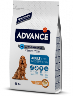 AFFINITY ADVANCE Tourteau Medium Adult Poulet et Riz 18 KG Advance