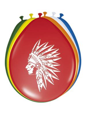 FOLAT - Ballons d'indien F&ecirc;te-8 pi&egrave;ces, 26105, Multicolore