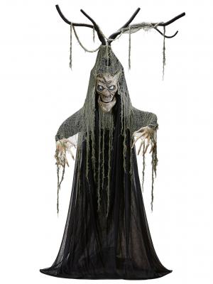 WIDMANN Arbre hant&eacute; articul&eacute; lumineux et sonore 2 m Halloween