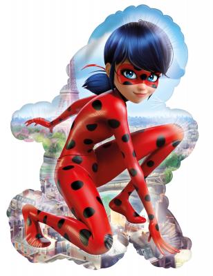 GENERIQUE Ballon En Aluminium Ladybug Miraculous&trade; 41 X 58 Cm - Rouge
