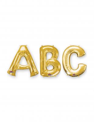 AMSCAN Anagram ballon d'aluminium Mini ShapeV 27 x 33 cm or