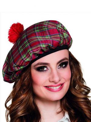 BOLAND B&eacute;ret &Eacute;cossais Rouge Adulte -  - &Eacute;cosse - Carreaux - Taille Unique