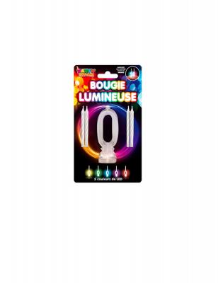 STC Bougies lumineuses LED chiffre 0 - Color&eacute; - Taille Unique