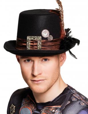BOLAND  chapeau steampunk marron taille unique