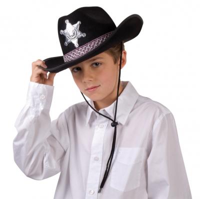 BOLAND  chapeau pour enfants Sheriff junior taille unique noir