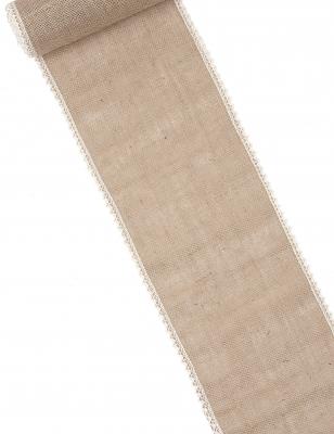 UNKNOWN Generique - Chemin de Table en Jute et Dentelle 20 cm x 5 m