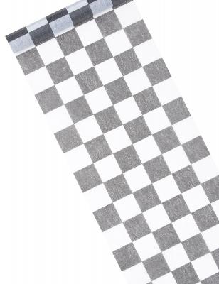 GENERIQUE Chemin de table intiss&eacute; damier 27 cm x 5 m