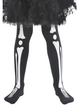 PL RH SMITH & SONS WIGMAKERS LTD TRADING AS SMIFFY S, Smiffy's Collants squelette, enfant, Noir, 4-9