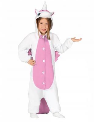 ALPEXE Combinaison licorne blanche et rose enfant