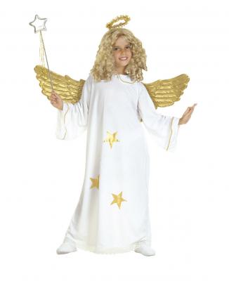 WIDMANN  38186&nbsp;Costume d&acute;Ange pour Enfant compos&eacute; d&acute;Une Robe et d'une aur&eacute;ole