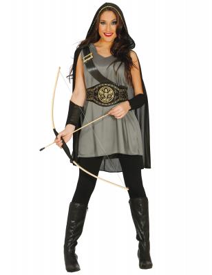 ALPEXE Costume Archer Femme - Gris - M 