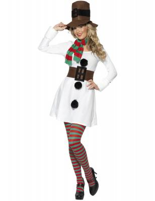 GENERIQUE D&eacute;guisement bonhomme de neige femme No&euml;l Medium