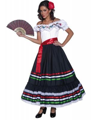 GENERIQUE D&eacute;guisement danseuse espagnole femme Large