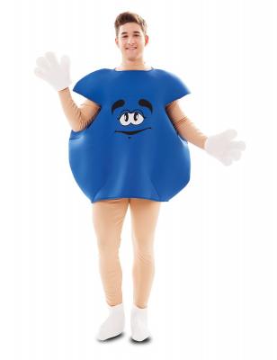 EUROCARNAVALES, SA D&eacute;guisement de bonbon bleu adulte