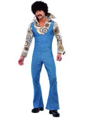 SMIFFYS Combinaison Avec Chemise Cousue 70's Jean - Bleu - XL