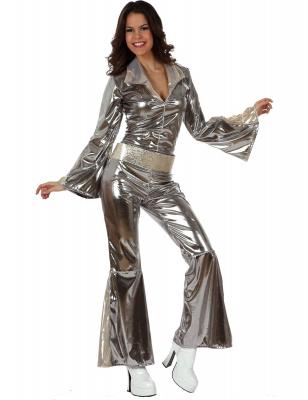 ATOSA  - 10441 - Costume - D&eacute;guisement Femme Disco Argent - Taille 1