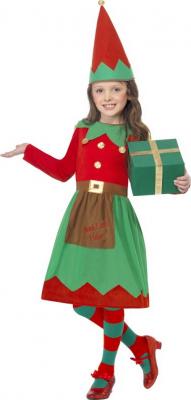 GENERIQUE D&eacute;guisement elfe fille No&euml;l 4 &agrave; 6 ans 