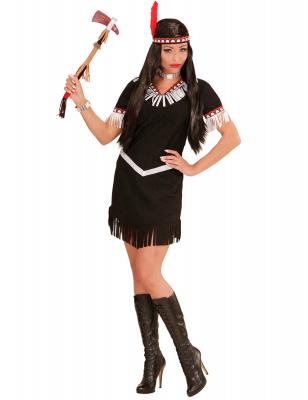  D&acute;Guisement Indien Noir Et Blanc Femme Medium