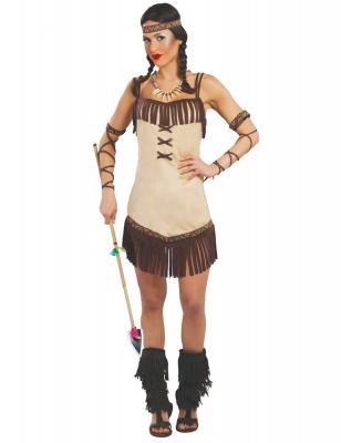 FIESTAS GUIRCA, S.L. D&acute;Guisement Femme Indienne Miwok Taille 38-40 (Taille M)