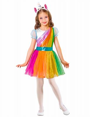 WIDMANN D&eacute;guisement Licorne Arc-en-Ciel fille
