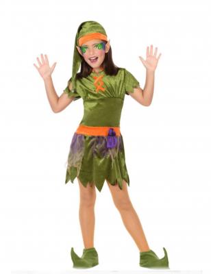 BIGBUY D&eacute;guisement pour Enfants Lutin Vert (5 Pcs) (Taille 3-4 Ans)