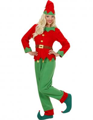 GENERIQUE D&eacute;guisement lutin du P&egrave;re No&euml;l femme Medium