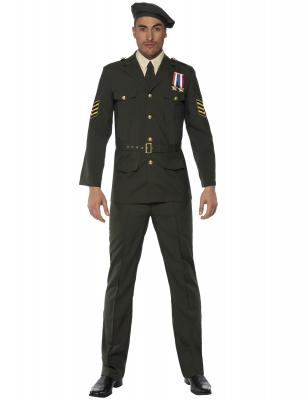 SMIFFYS Costume Homme Officier De Guerre Kaki - Kaki - M
