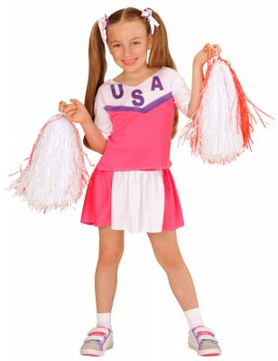 WIDMANN D&eacute;guisement Cheerleader - Fille Taille : 5/7 ans (108 &agrave; 120cm)