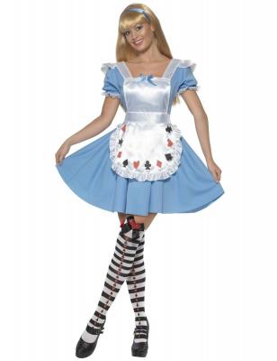SMIFFYS  D&eacute;guisement Costume de cartes Alice pour fille - Bleu - L