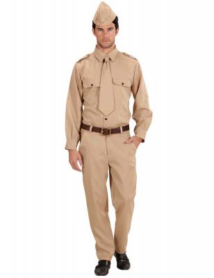 GENERIQUE D&eacute;guisement soldat am&eacute;ricain adulte Small