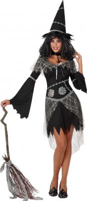 TH3 PARTY D&eacute;guisement pour adultes sorci&egrave;re noir taille m/l 14768