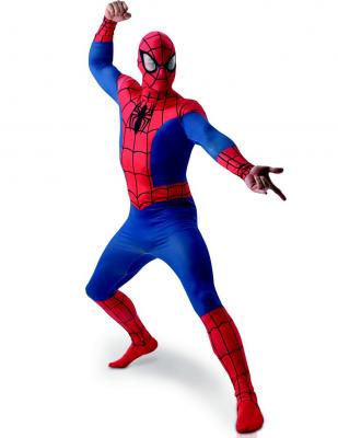 RUBIE S FRANCE Deguisement Adulte 2nd Skin Spiderman&trade; - Rouge / bleu - XL