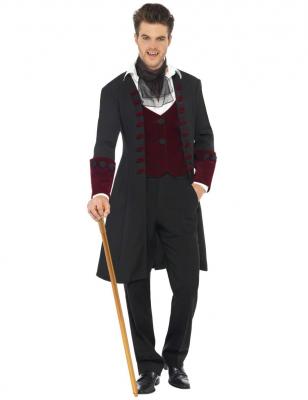 SMIFFYS Costume Vampire Homme Gothique - Noir - M