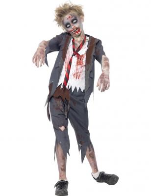SMIFFYS  - SM43022/L - Costume Enfant Zombie Ecolier Taille L 10/12 Ans