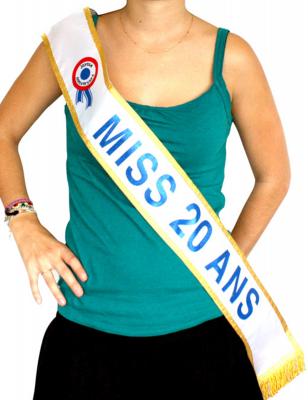 NO NAME Echarpe Humoristique miss 20 Ans Bleu - Bleu