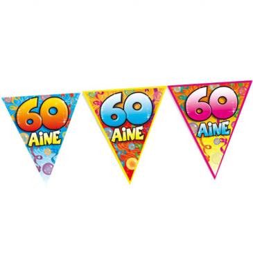 FETEANDCO Generique - Guirlande fanions Anniversaire 60 Ans