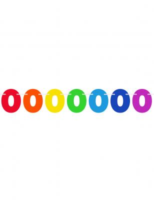 FOLAT  Guirlande Fanions Solid Nombre 0-6 m&egrave;tres, 65730, Multicolore