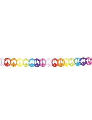UNKNOWN Guirlande hippie peace and love (4 m) ann&eacute;es 60 / hippie