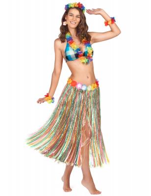 AXHO Boland 52402 Jupe hawa&iuml;enne Verte, Multicolore, Taille Unique Femme