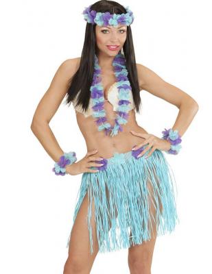 GADGETFETE Kit hawai en bleu et violet adulte 